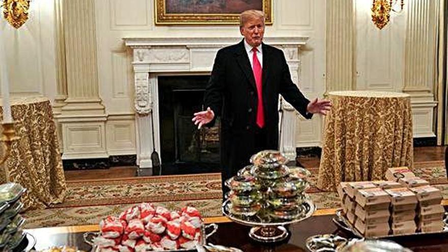 Trump encarrega 1.000 hamburgueses per a una recepció d&#039;esportistes