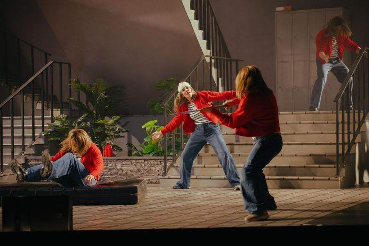 Un momento de 'Els estunmen', ópera contemporánea que se estrena en el Teatre Lliure.