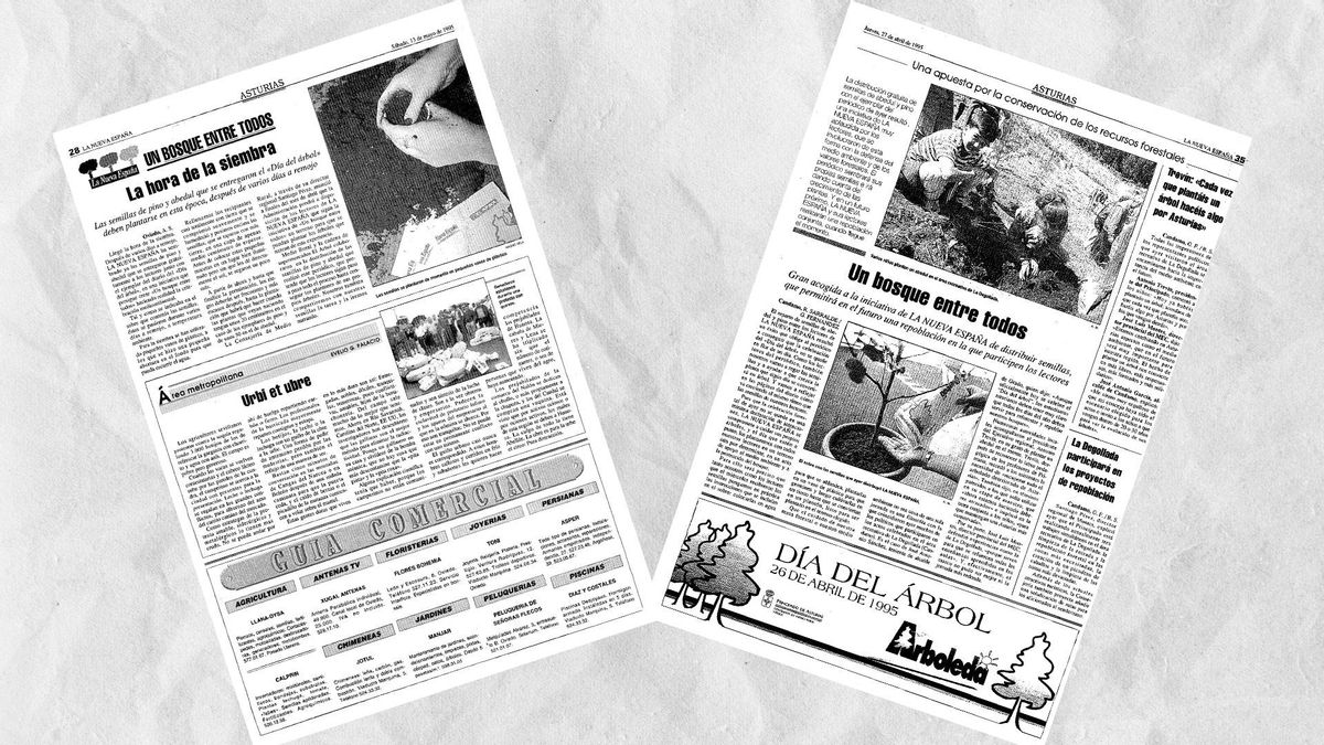 Páginas de este periódico sobre la iniciativa impulsada en 1995.