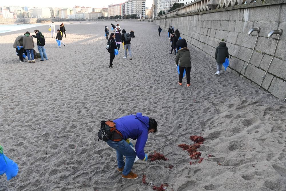 Mar de fábula | Limpieza de playas en Riazor y Orzán