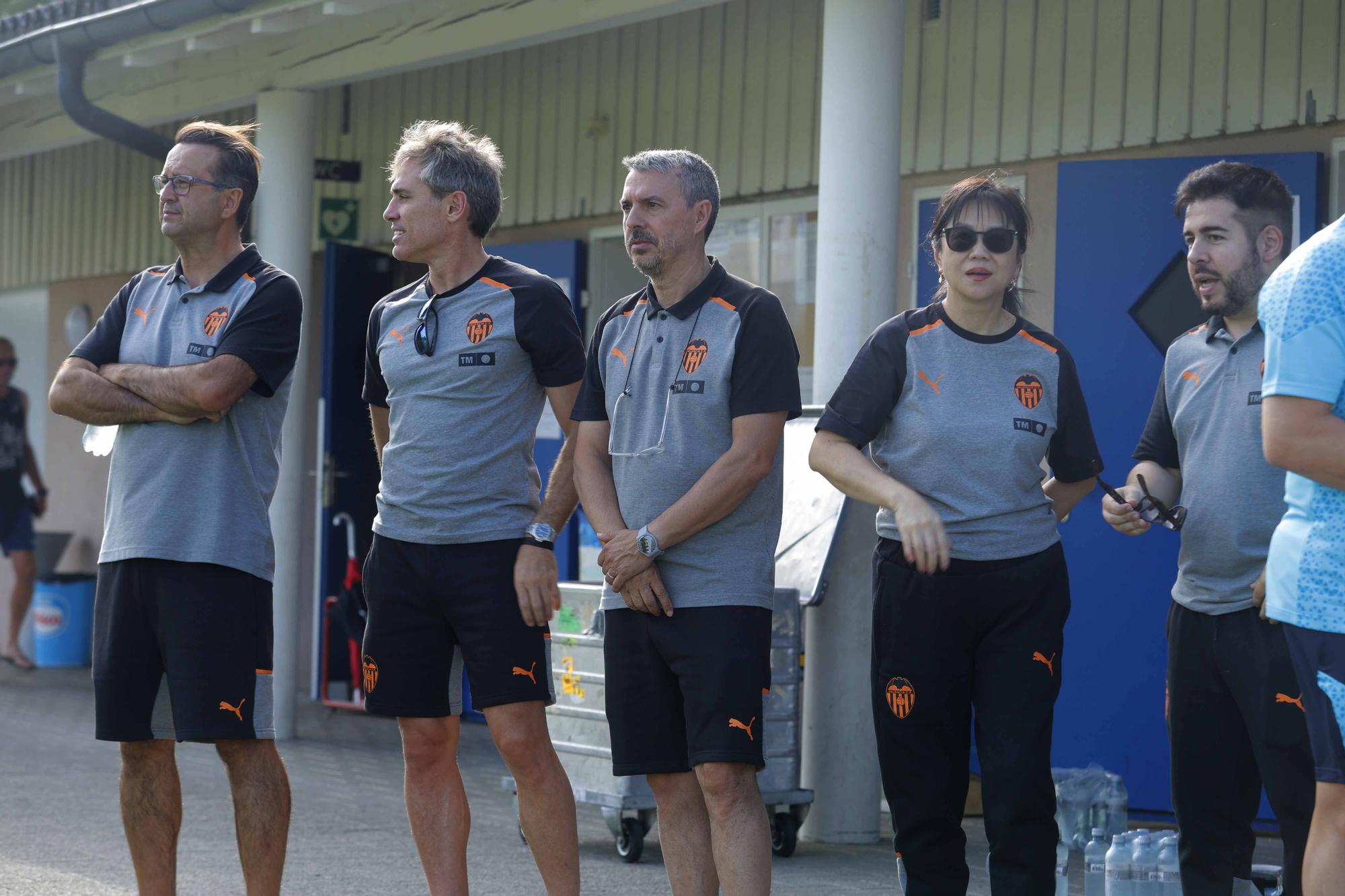 Primer entrenamiento en Suiza para el Valencia