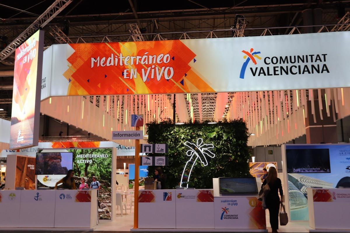 Stand de la Comunitat Valenciana en Fitur 2023.