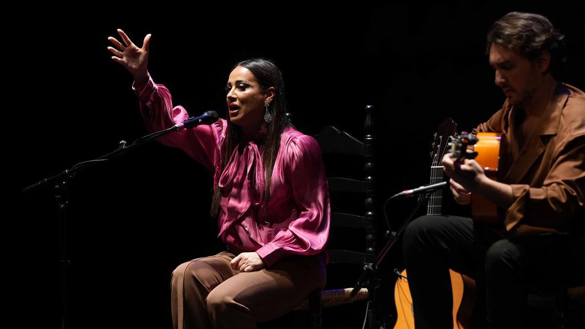Sara Denez, en el Concurso Nacional de Arte Flamenco de Córdoba.