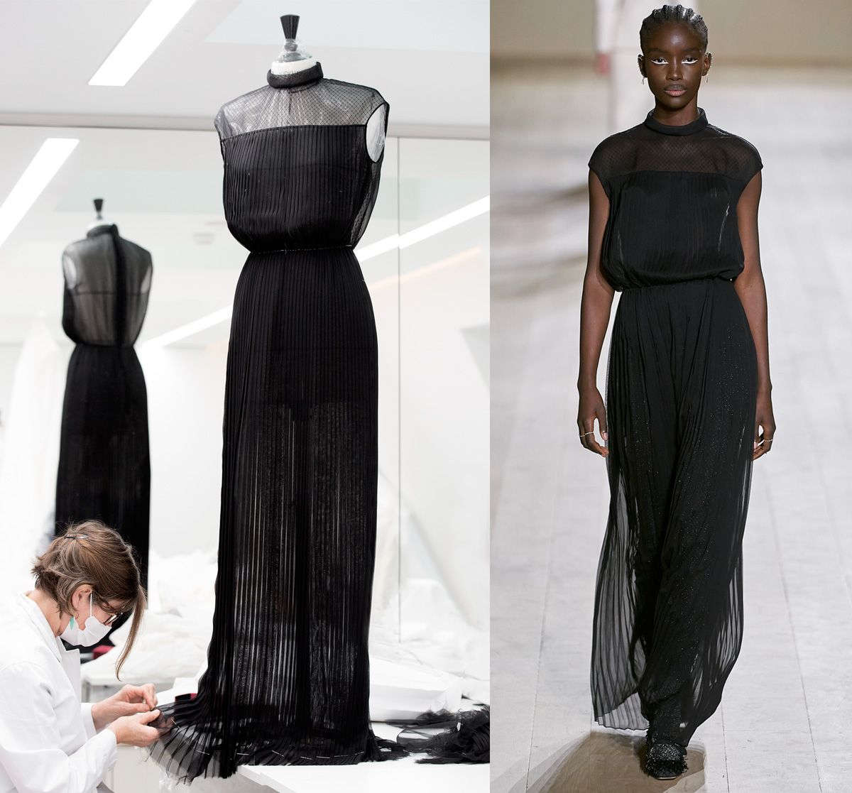 Dior Alta Costura PRIMAVERA-VERANO 2022 vestido negro