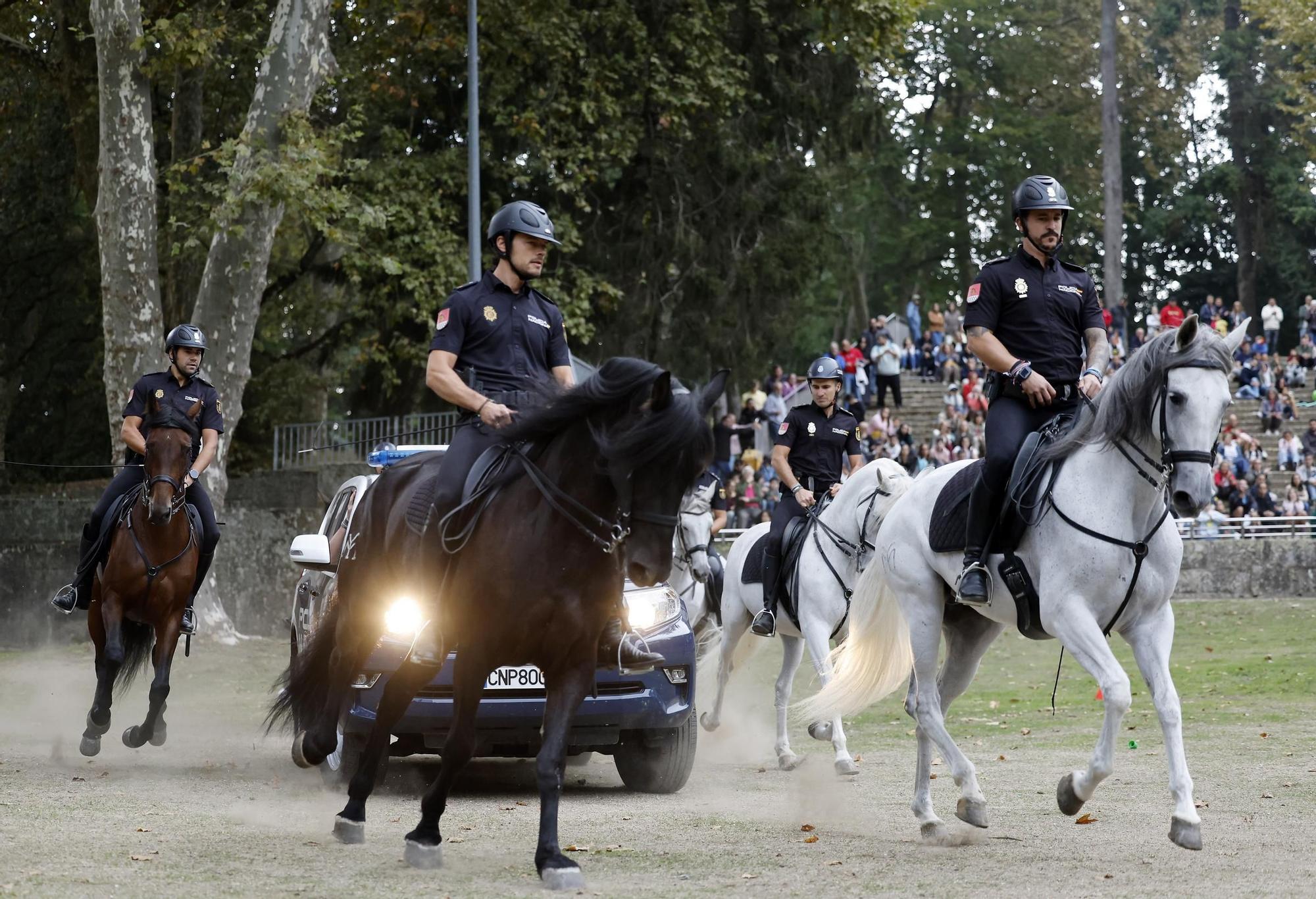Exhibición de la Policía Nacional en el auditorio de Castrelos en Vigo