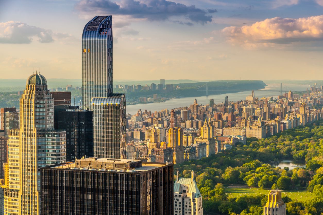 El edificio de apartamentos Central Park Tower cuenta con unas impresionantes vistas de Central Park.