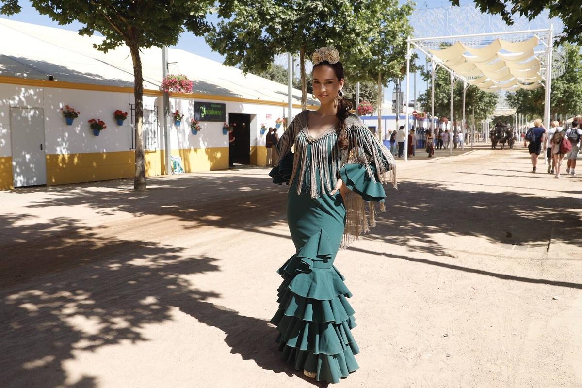 Paula Martín, con un modelo a medida confeccionado a mano