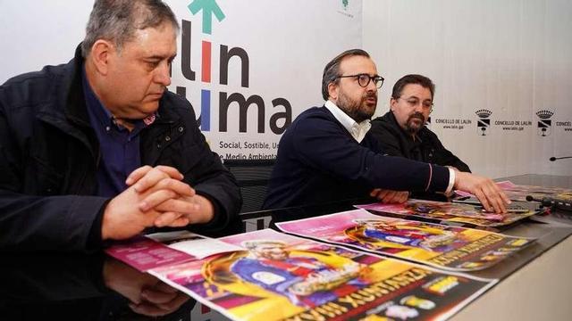 José Luis Salgado, Rafael Cuiña y Salvador Cerviño, ayer, en la presentación del evento. // Bernabé/J. Lalín