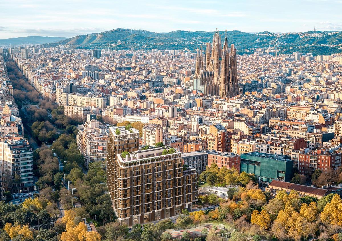 Render de Gloria Diagonal, de la promotora Conren Tramway.