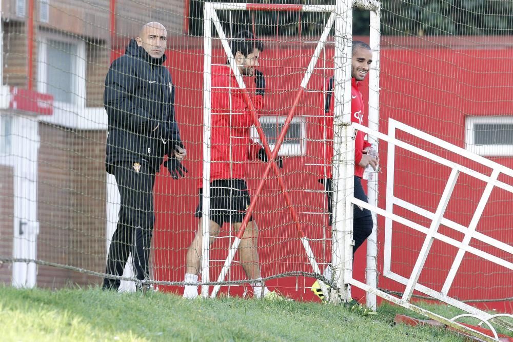 Entrenamiento del Sporting de Gijón