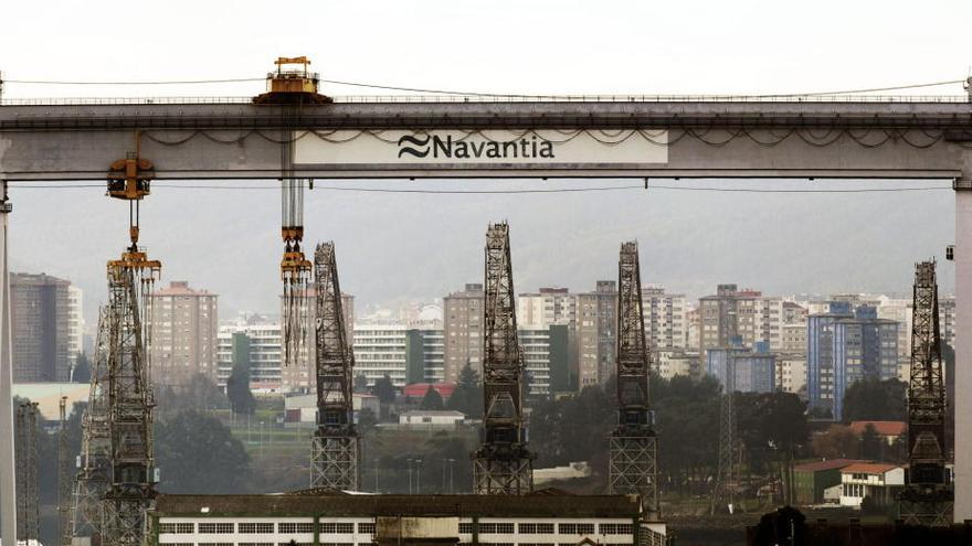 Las instalaciones de Navantia en el concello de Fene