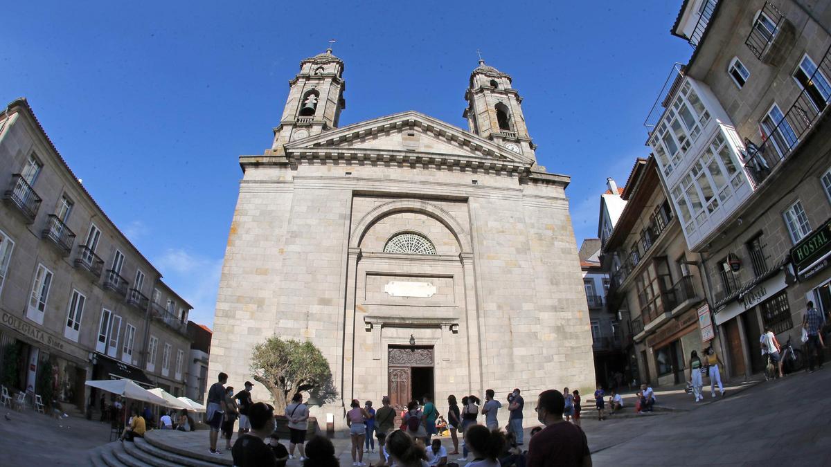Vista de Concatedral-Basílica de Santa María de Vigo.