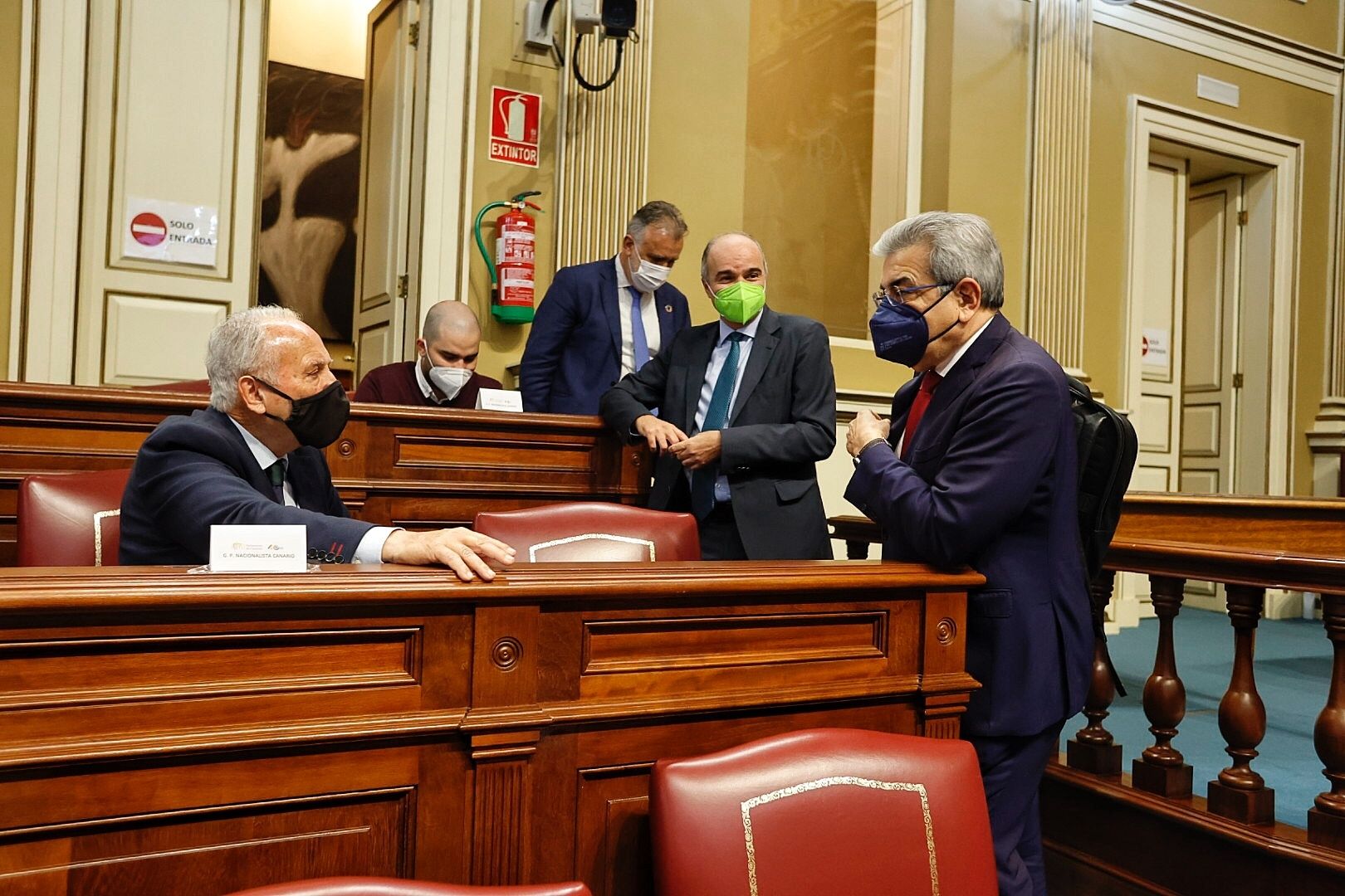 Pleno en el Parlamento de Canarias (9/2/21)
