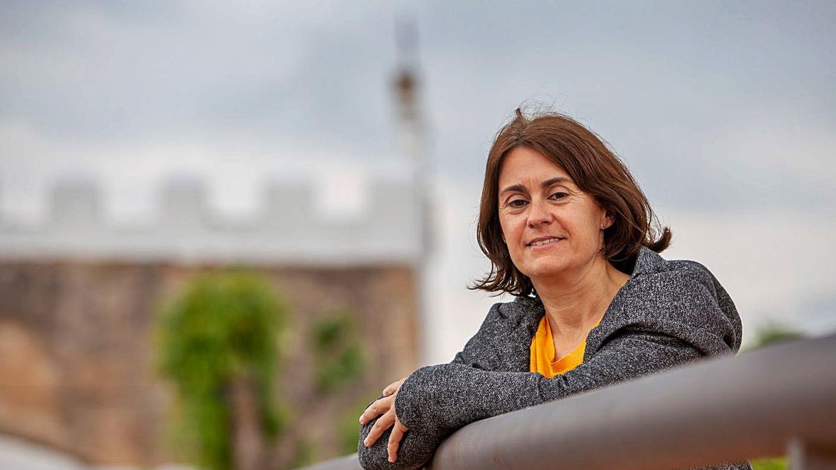 Cristina Ribas en la plaza de la iglesia de Sant Jordi. | VICENT MARÍ