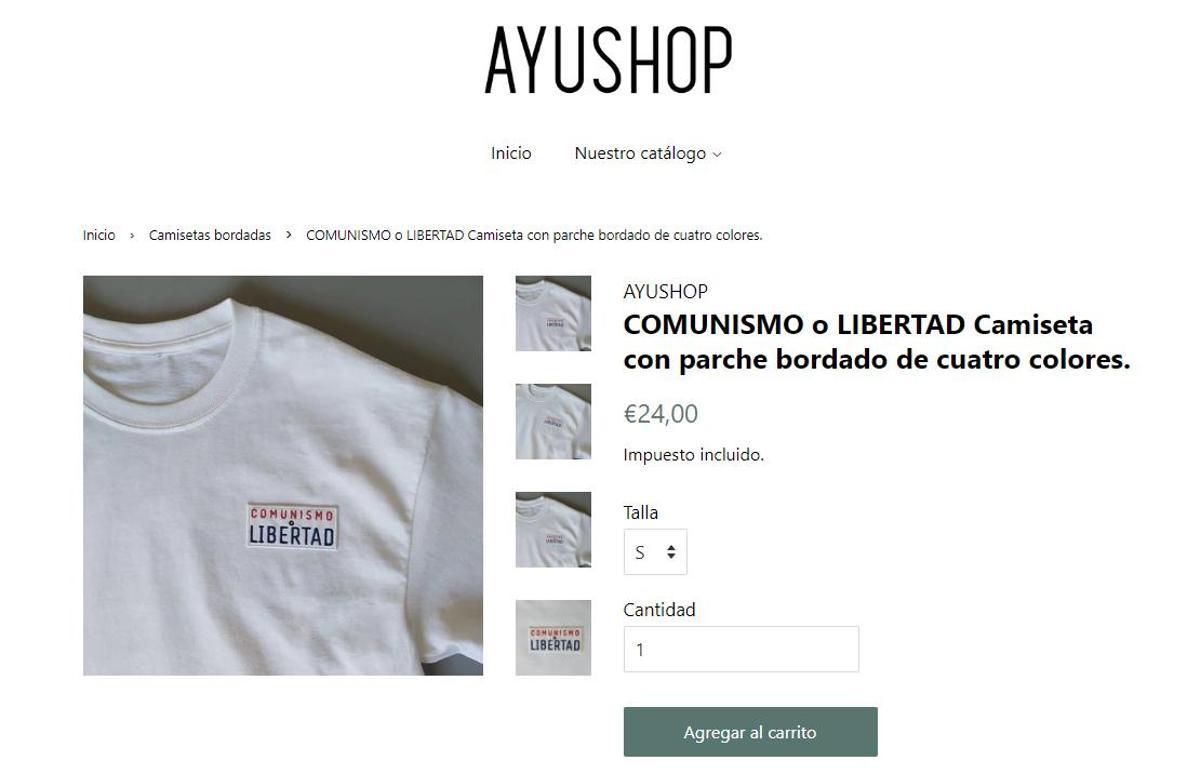 Camiseta 'Comunismo o Libertad' de Ayushop