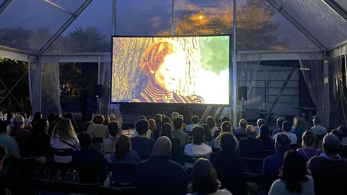 Cine de verano al aire libre.