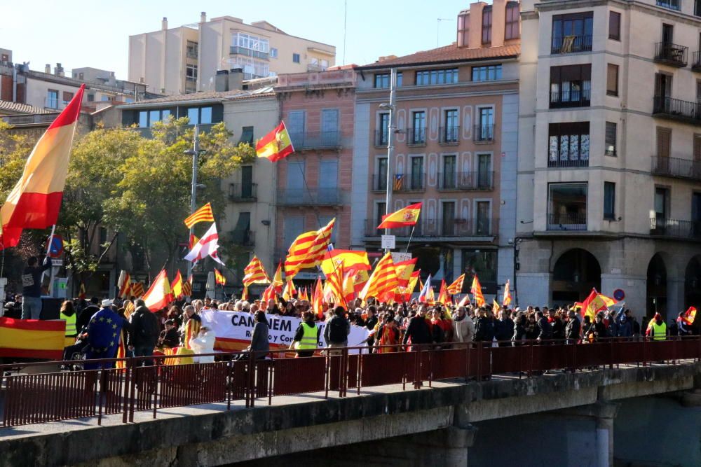 Manifestació unionista a Girona.