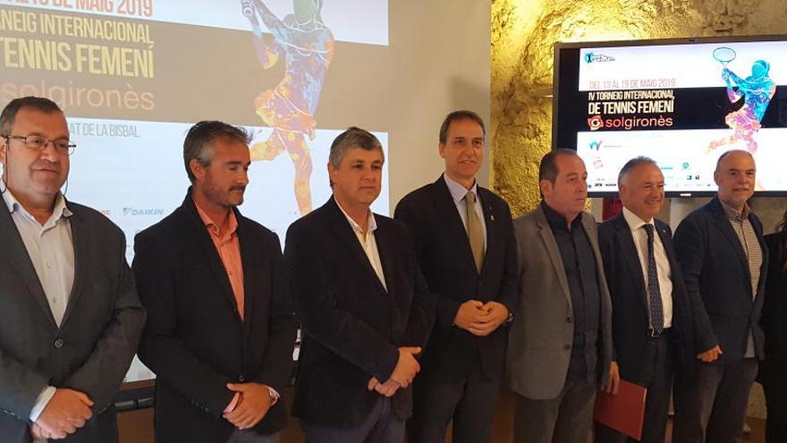 Autoritats, representants federatius i organitzadors aquest matí a la seu de la Generalitat a Girona