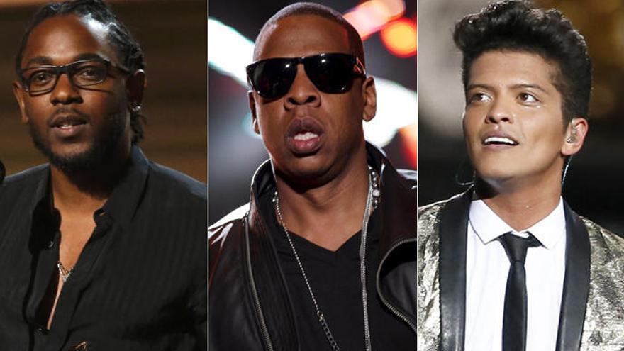 Lamar, Jay Z y Bruno Mars.