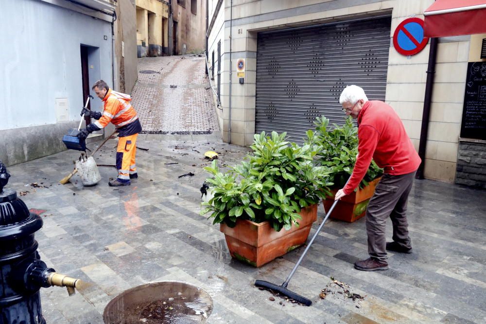 Efectes de la pluja a Ribes de Freser