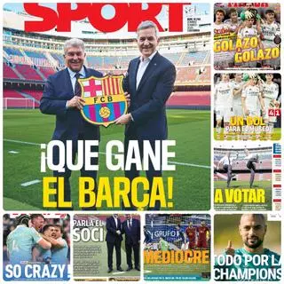 Protagonismo total en las portadas para las elecciones del Barça