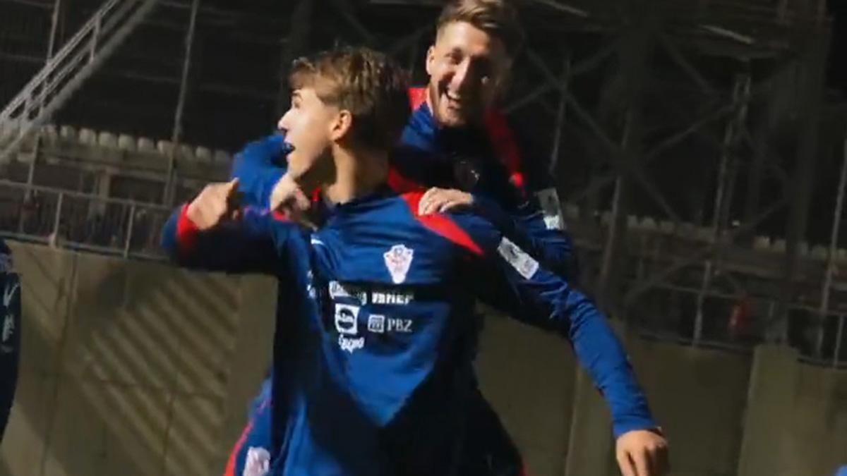 La joya de Luka Vuskovic en el entreno con Croacia