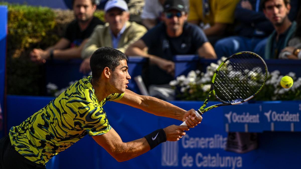 Carlitos Alcaraz en la final del Barcelona Open para repetir título