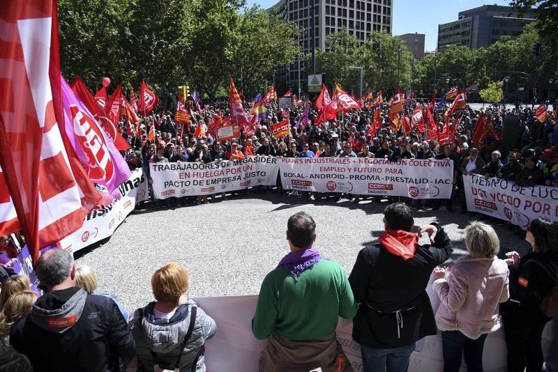 Fotod de la manifestación 1 de mayo- Día del trabajador