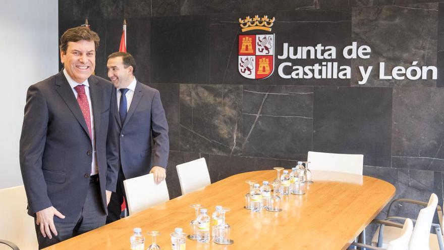 Carriedo, durante su reunión en Salamanca.