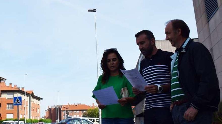 Susana García, Alberto Pajares y José Carlos García, ayer, en la presentación del proyecto.