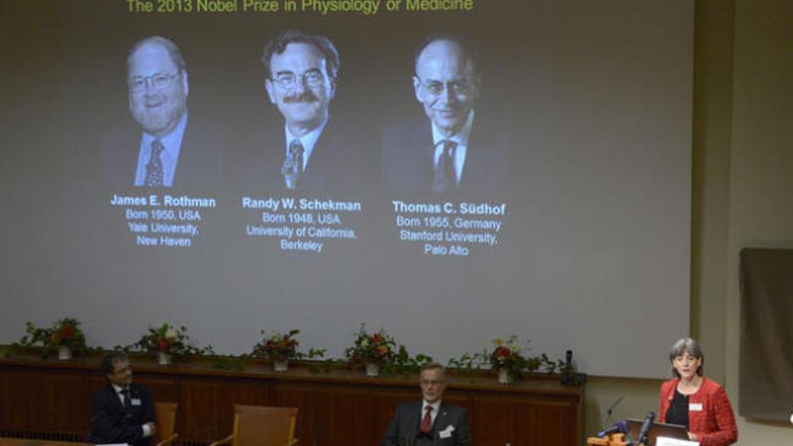 Los tres galardonados del Nobel de Medicina