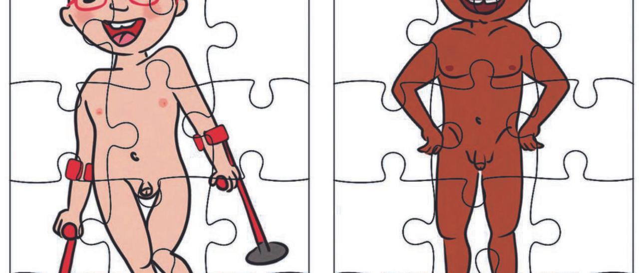 Diferentes detalles de algunos de los materiales didácticos diseñados para la puesta en marcha del programa NEEducaSEX en los próximos meses en 69 centros de Canarias.
