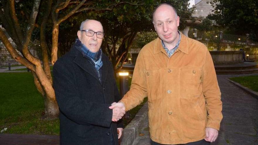 Francisco Barbeito y José Ángel Abralde, premios Cidade de Pontevedra 2018. // Rafa Vázquez