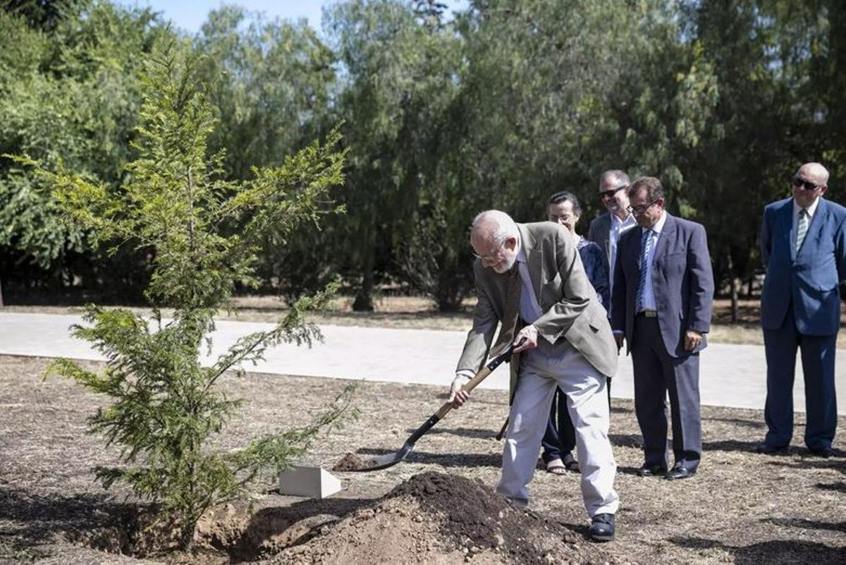 Im Rahmen der Verleihung der Eherendoktorwürde pflanzte Anthony Bonner 2016 einen Baum an der Balearen-Universität