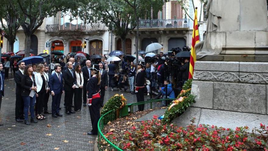 Ofrenda foral del Gobierno catalán.