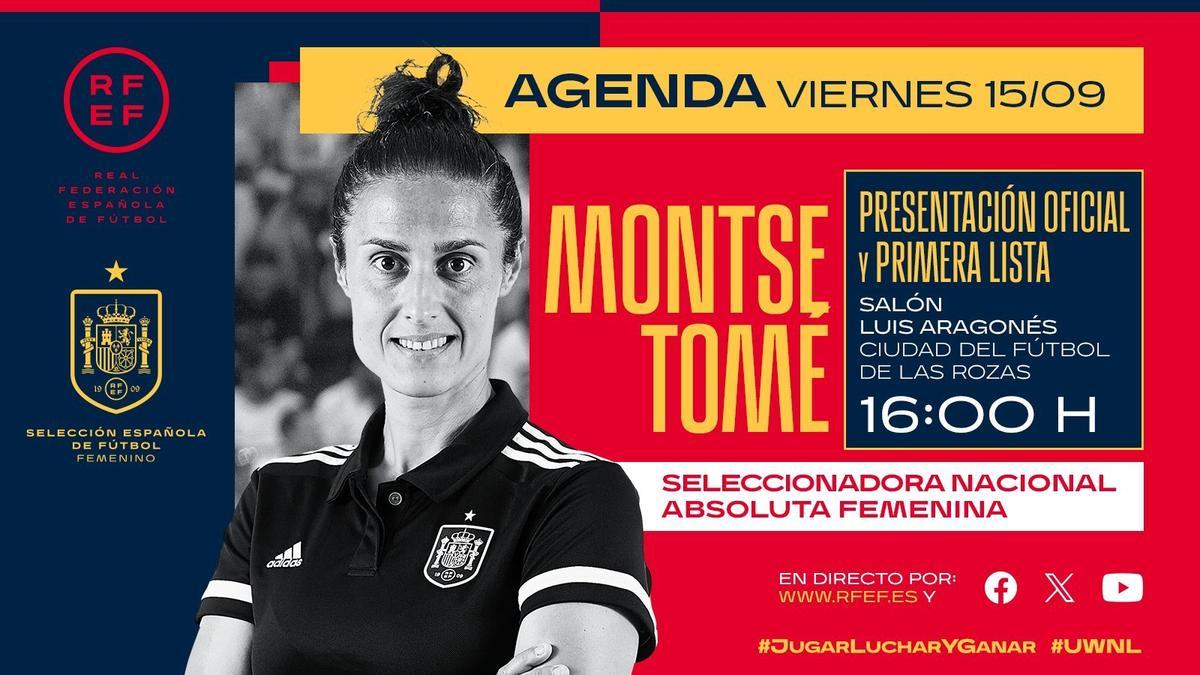 Presentación de Montse Tome  y primera lista de la seleccionadora