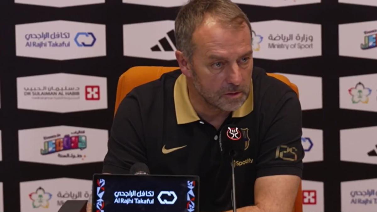 Flick habló sobre la suplecia de Iñaki Peña en la Supercopa