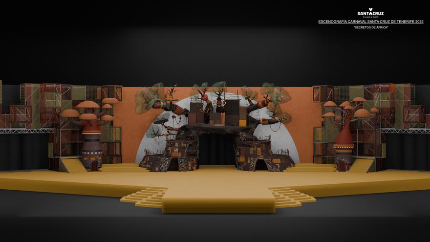 Presentación del nuevo escenario del Carnaval de Santa Cruz 2025