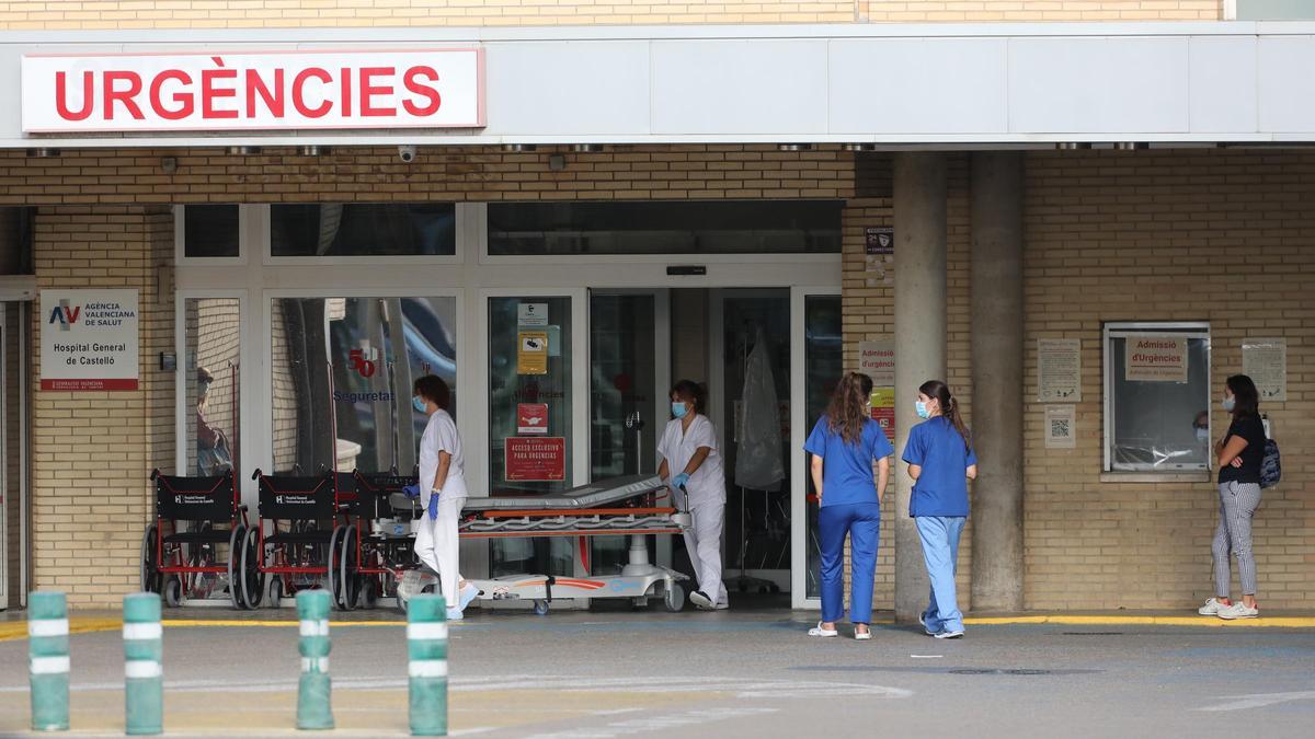 Fachada del Hospital General de Castellón, urgencias.