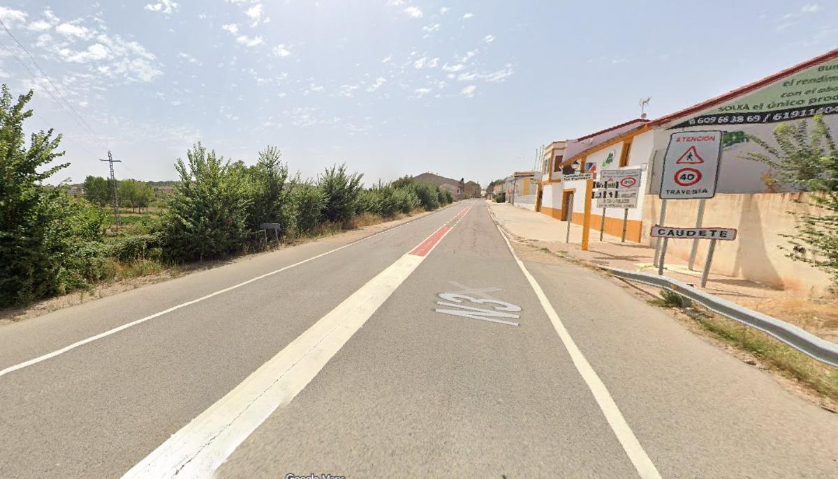 Tramo de las obras de renovación del puente de la N-3 entre Utiel y Caudete de las Fuentes.