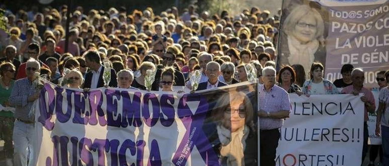 Movilización tras el crimen para reclamar justicia. // Brais Lorenzo