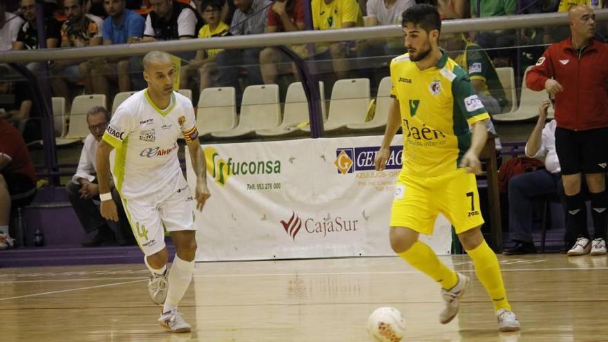 Vadillo, capitán del Palma Futsal, en el duelo ante el Jaén.