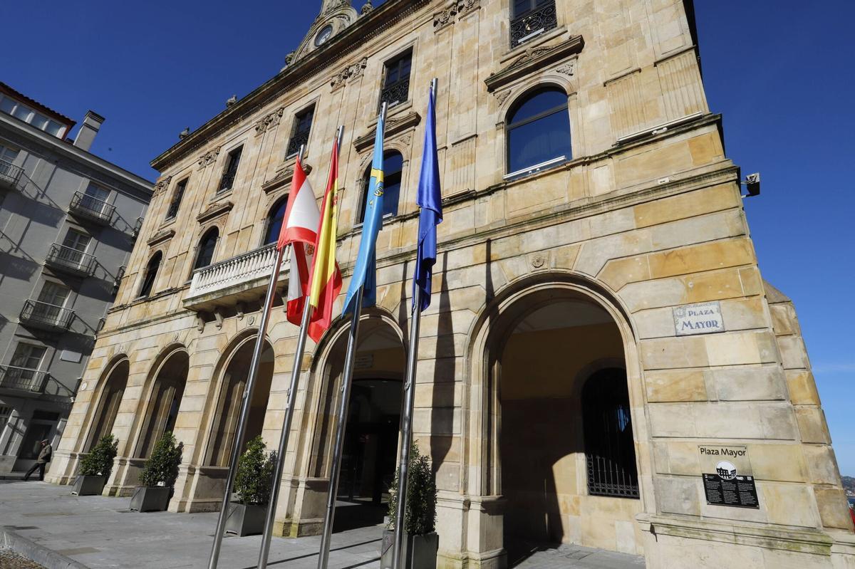 Fachada del Ayuntamiento de Gijón