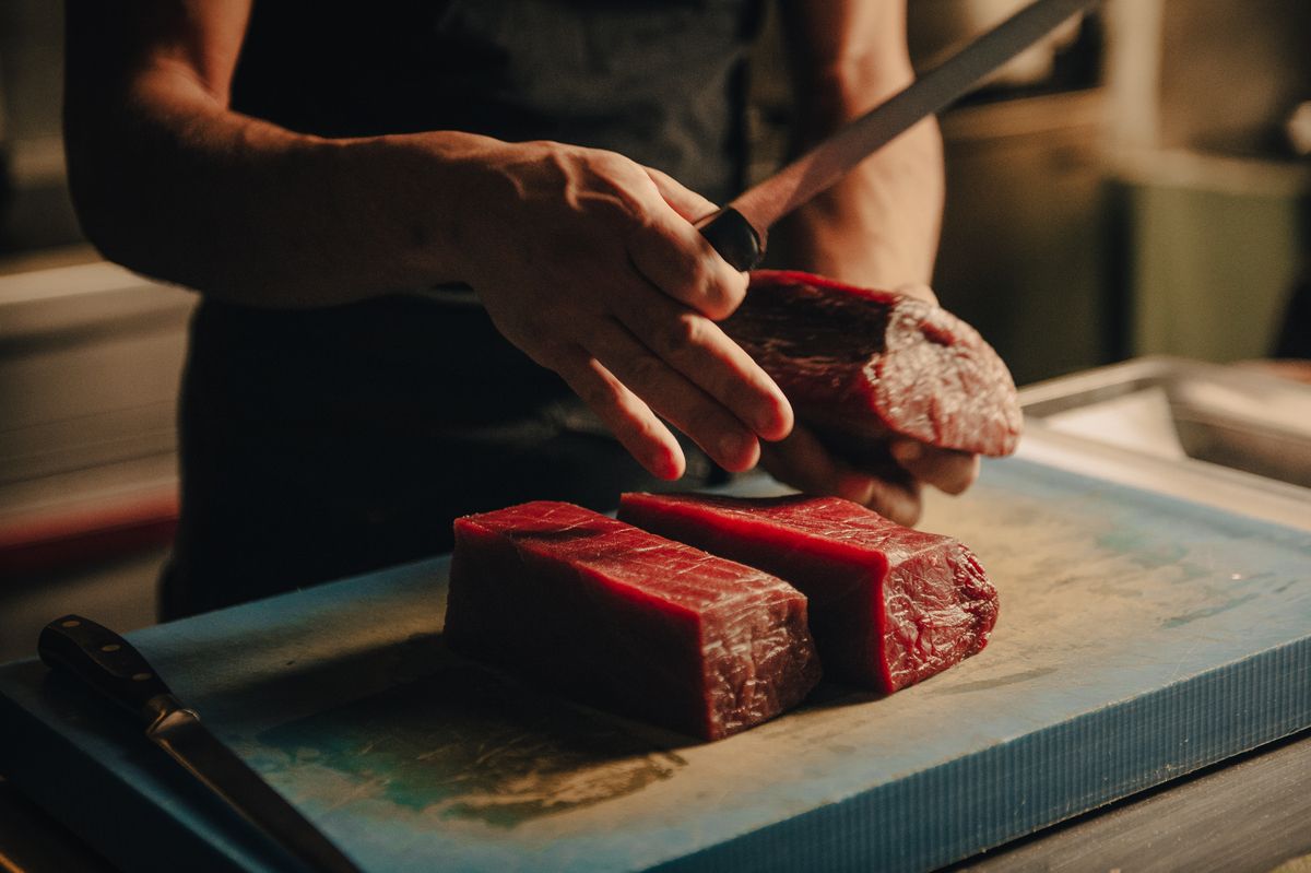 Así es y esto se come en el restaurante Open de Alicante
