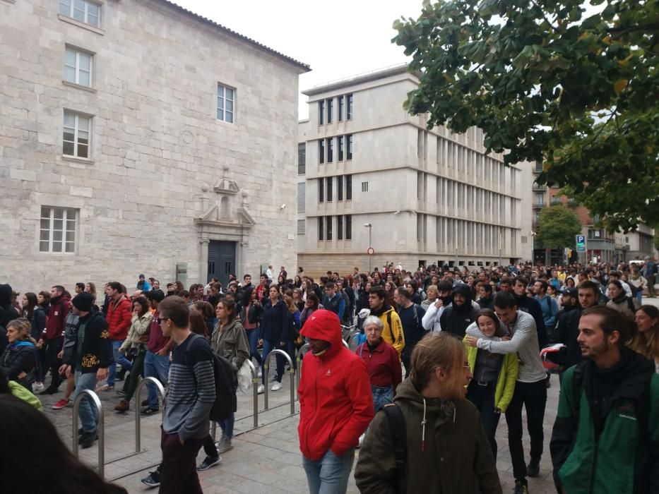 Manifestació al centre de Girona