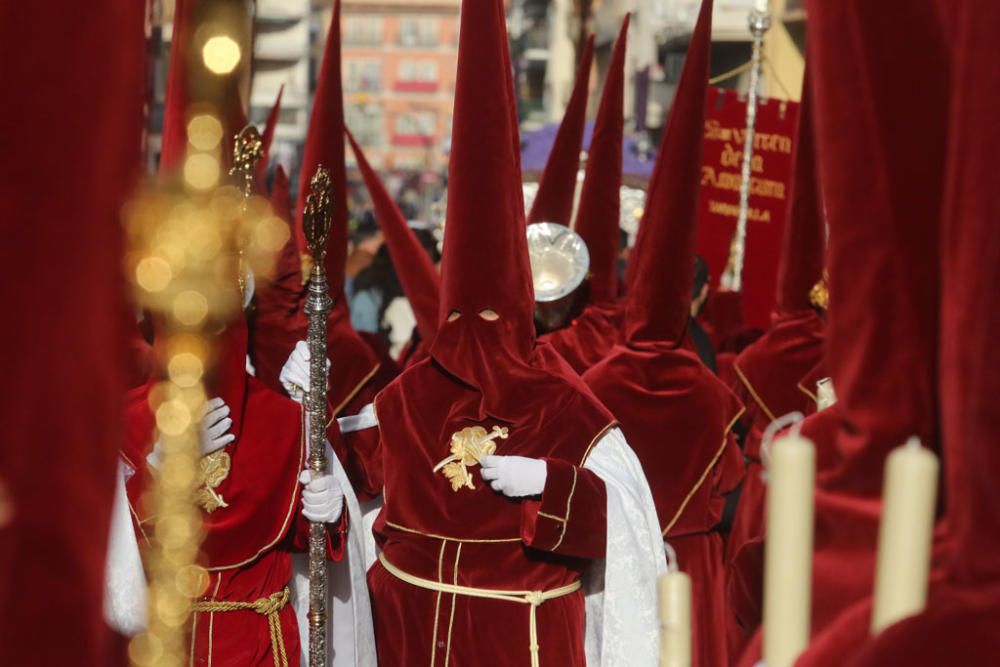 Las imágenes de la procesión de la cofradía de Zamarrilla, en el Jueves Santo de la Semana Santa de Málaga