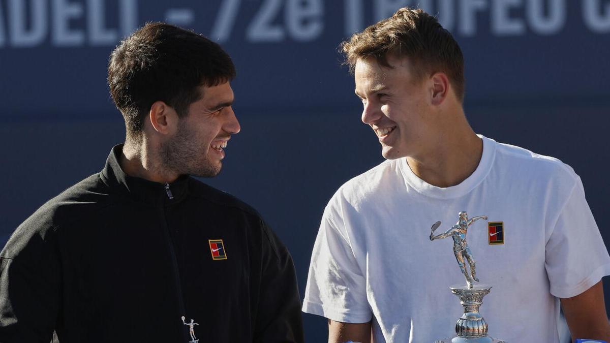 Carlos Alcaraz y Holger Rune, en el pasado Barcelona Open