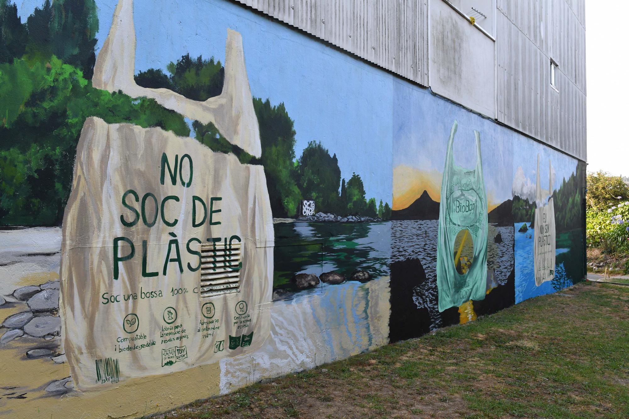 Las creaciones del V Cromático Mural Fest en Cambre