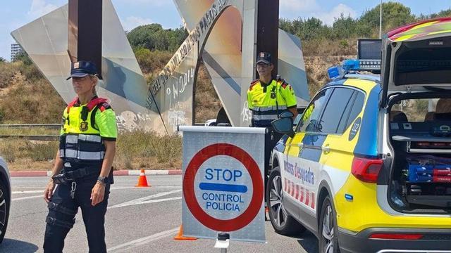 Un control de trànsit dels Mossos