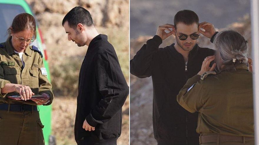 Los antiguos rehenes Guy Gilboa-Dalal y Alon Ohel, tras ser liberados por Hamás